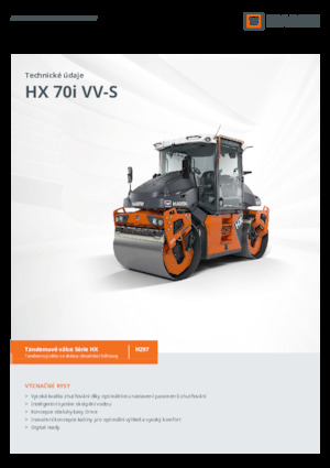 Tandem vibrohengerek Hamm HX 70i VV-S