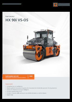 Tandem vibrohengerek Hamm HX 90i VS-OS
