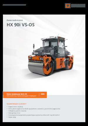 Tandem vibrohengerek Hamm HX 90i VS-OS