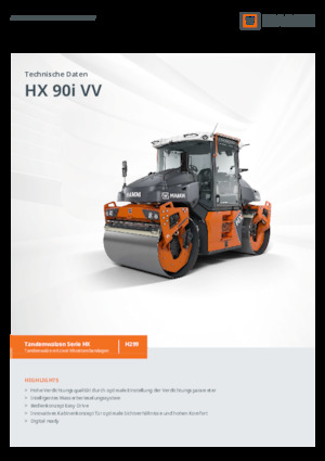 Tandem vibrohengerek Hamm HX 90i VV