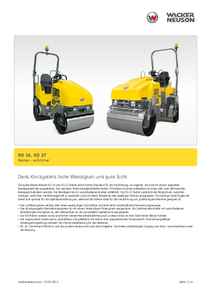 Tandem vibrohengerek Wacker RD 27-120