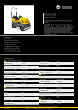 Tandem vibrohengerek Wacker Neuson RD12L-90