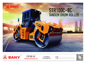 Tandem vibrohengerek Sany STR100C-8C