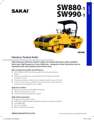 Tandem vibrohengerek Sakai SW880