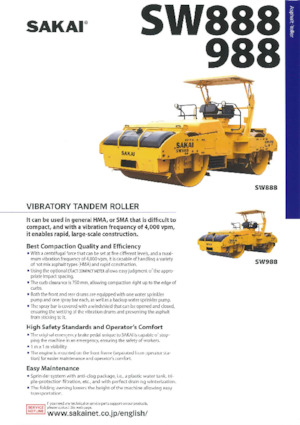 Tandem vibrohengerek Sakai SW888