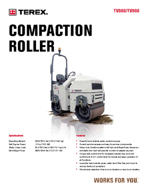 Tandem vibrohengerek Terex TV 900