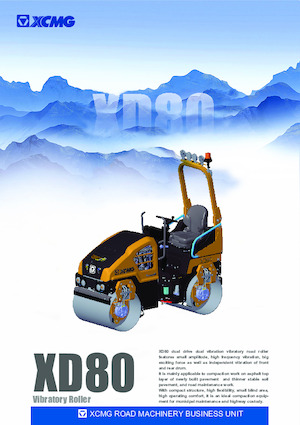 Tandem vibrohengerek XCMG XD80