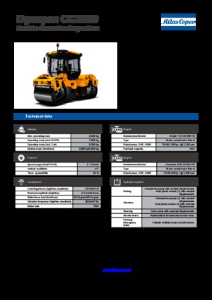 Tandem vibrohengerek Dynapac CC 2200