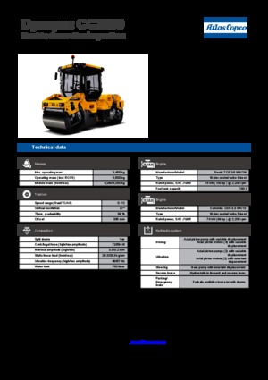 Tandem vibrohengerek Dynapac CC 2300