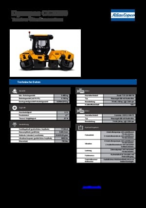 Tandem vibrohengerek Dynapac CC 3200