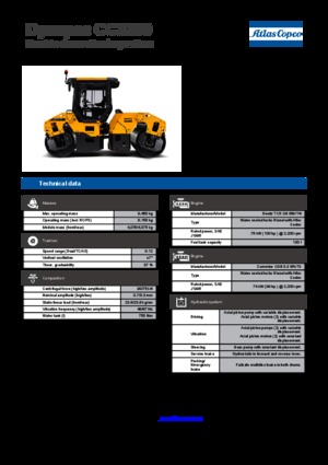 Tandem vibrohengerek Dynapac CC 3200