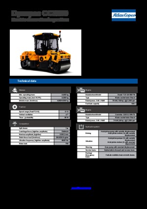 Tandem vibrohengerek Dynapac CC 3300