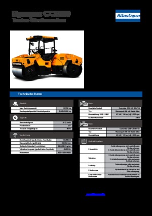 Tandem vibrohengerek Dynapac CC 5200