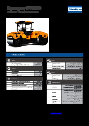 Tandem vibrohengerek Dynapac CC 6200