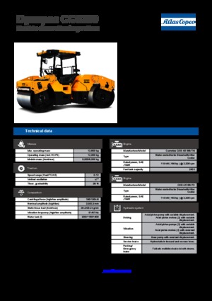 Tandem vibrohengerek Dynapac CC 6200