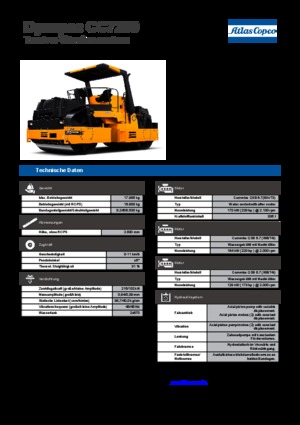 Tandem vibrohengerek Dynapac CC 7200