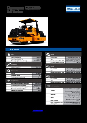 Tandem vibrohengerek Dynapac CC 7200