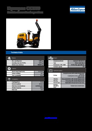 Tandem vibrohengerek Dynapac CC 800