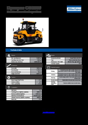 Tandem vibrohengerek Dynapac CG 2300