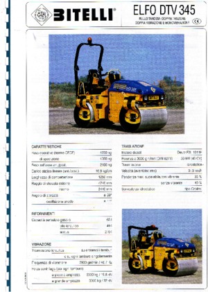Tandem vibrohengerek Bitelli DTV 345