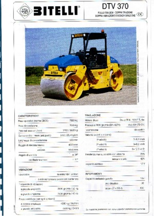 Tandem vibrohengerek Bitelli DTV 370