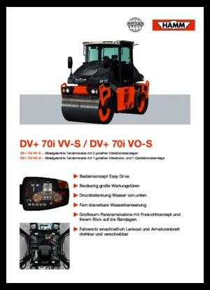 Tandem vibrohengerek Hamm DV+ 70i VO-S