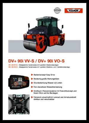 Tandem vibrohengerek Hamm DV+ 90i VV-S