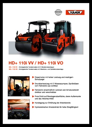 Tandem vibrohengerek Hamm HD+ 110i VO
