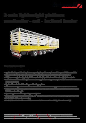 főggünyoldalfalú/ponyvás félpótkocsik Schwarzmüller 3-axle lightweight platform semitrailer - coil - inclined loader