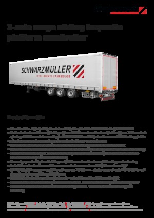 főggünyoldalfalú/ponyvás félpótkocsik Schwarzmüller 3-axle mega sliding tarpaulin platform semitrailer