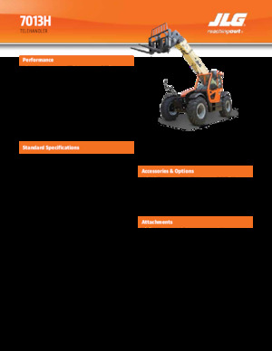 Teleszkópos rakodók JLG 7013H