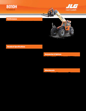 Teleszkópos rakodók JLG 8010H