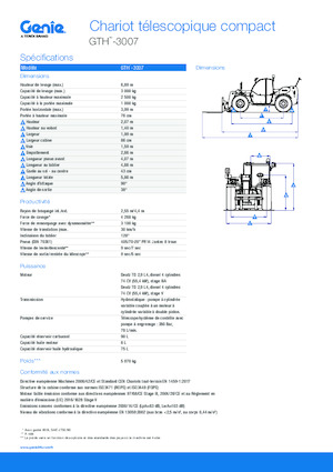 Teleszkópos rakodók Genie GTH-3007