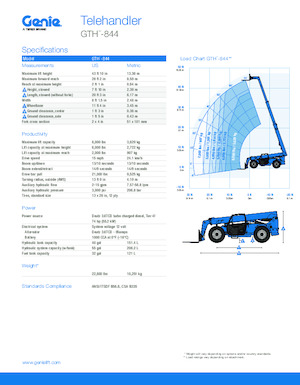 Teleszkópos rakodók Genie GTH-844 