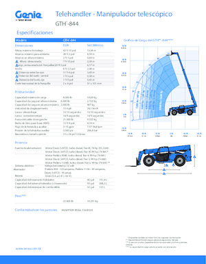 Teleszkópos rakodók Genie GTH-844 