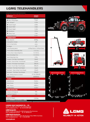 Teleszkópos rakodók LGMG  H1440