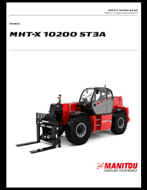 Teleszkópos rakodók Manitou MHT-X 10200 ST3A