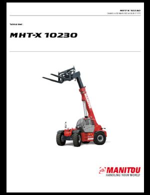 Teleszkópos rakodók Manitou MHT-X 10230