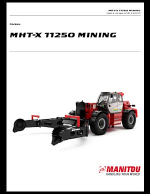 Teleszkópos rakodók Manitou MHT-X 11250 Mining