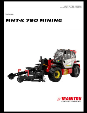 Teleszkópos rakodók Manitou MHT-X 790 Mining