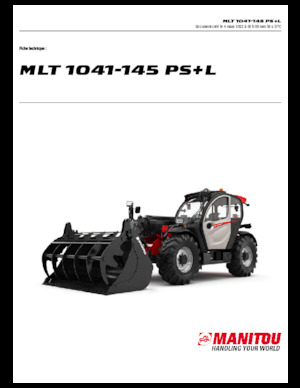 Teleszkópos rakodók Manitou MLT 1041-145 PS+L
