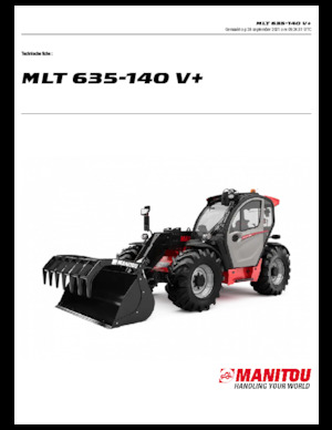Teleszkópos rakodók Manitou MLT 635-140 V+