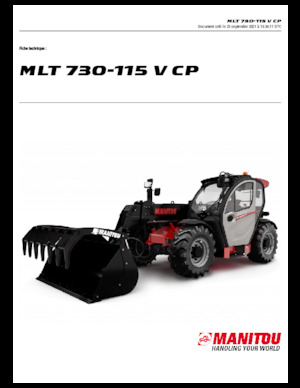 Teleszkópos rakodók Manitou MLT 730-115 V CP
