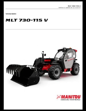 Teleszkópos rakodók Manitou MLT 730-115 V