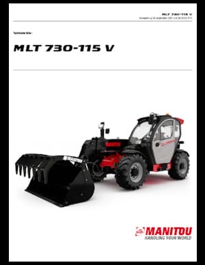 Teleszkópos rakodók Manitou MLT 730-115 V