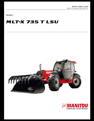 Teleszkópos rakodók Manitou MLT-X 735 T LSU