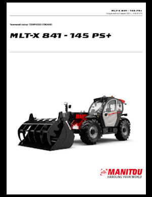 Teleszkópos rakodók Manitou MLT-X 841 - 145 PS+