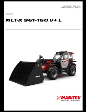 Teleszkópos rakodók Manitou MLT-X 961-160 V+ L