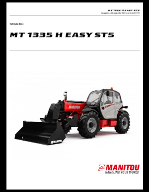 Teleszkópos rakodók Manitou MT 1335 H easy