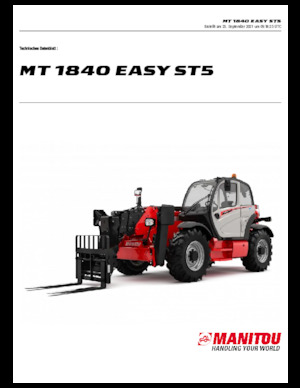 Teleszkópos rakodók Manitou MT 1840 Standard EASY